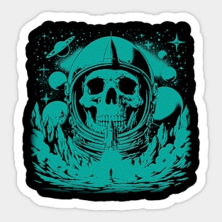 Skull to The Moon Sticker